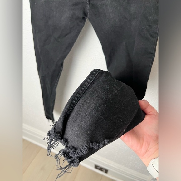 FREE PEOPLE HIGH WAISTED DISTRESSED SKINNY JEANS - Picture 5 of 6